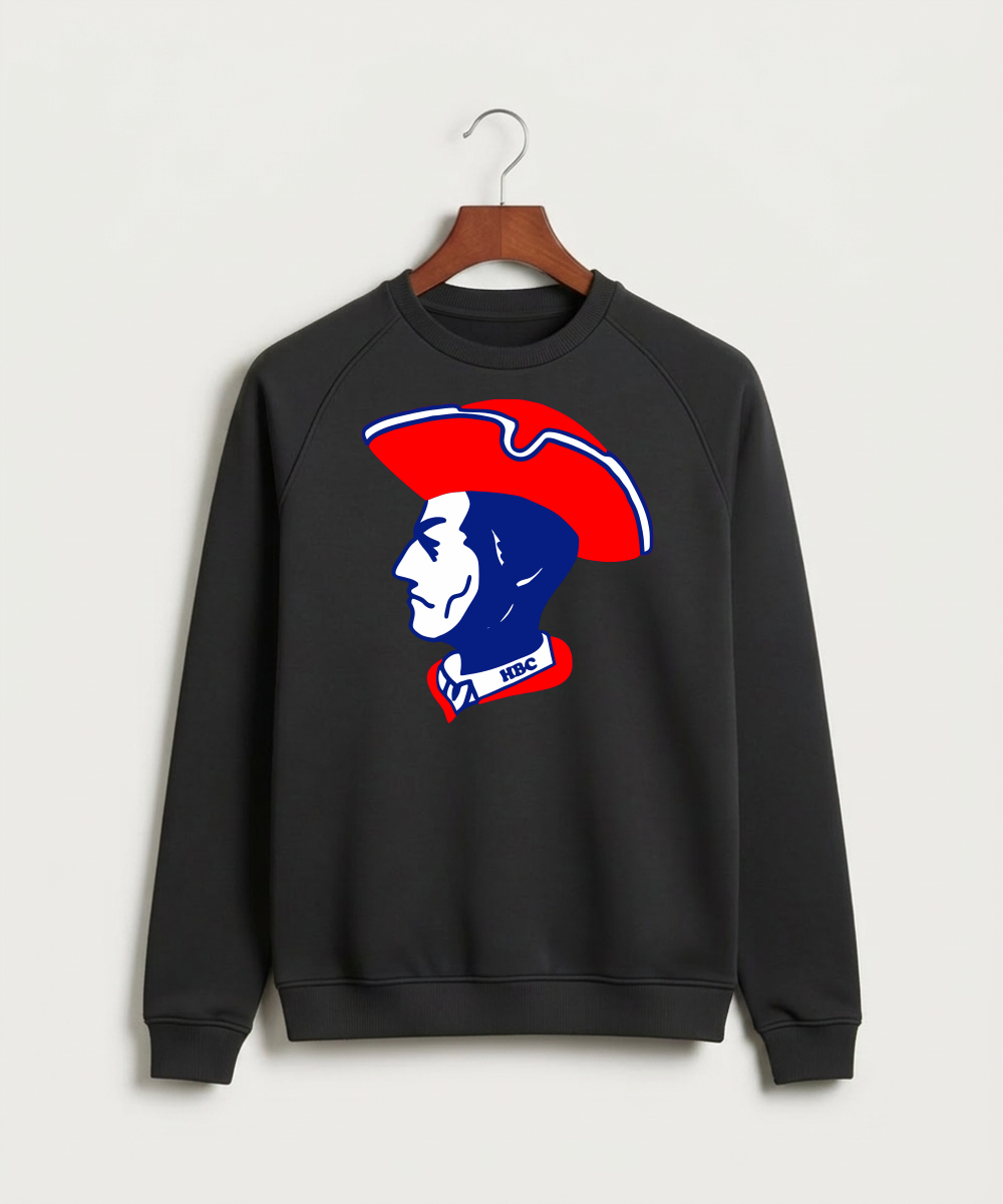 Hills-Beaver Creek High School Volleyball (Girls) - Black Crewneck - Full Chest