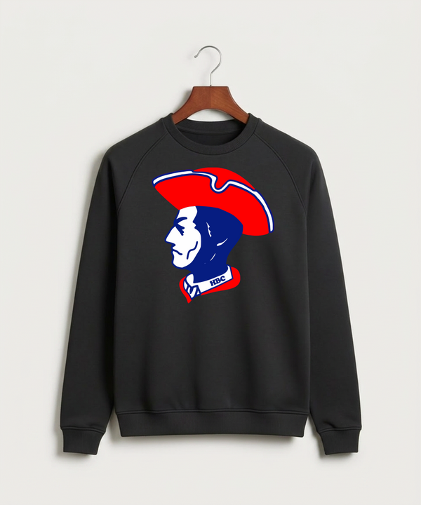 Hills-Beaver Creek High School Volleyball (Girls) - Black Crewneck - Full Chest