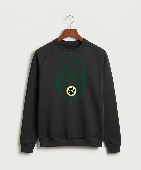 Ashwaubenon High School Football (Boys) (Sandbox) - Black Crewneck - Full Chest