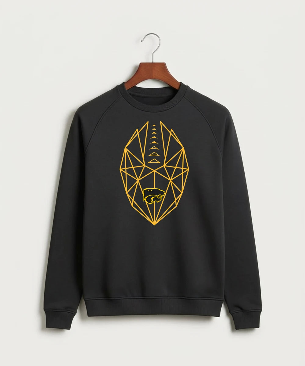 Le-Win Football - Black Crewneck - Full Chest