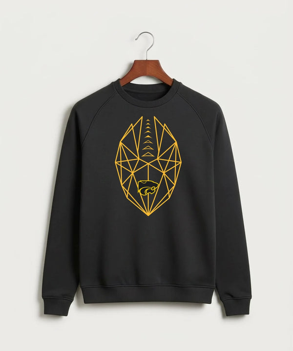 Le-Win Football - Black Crewneck - Full Chest