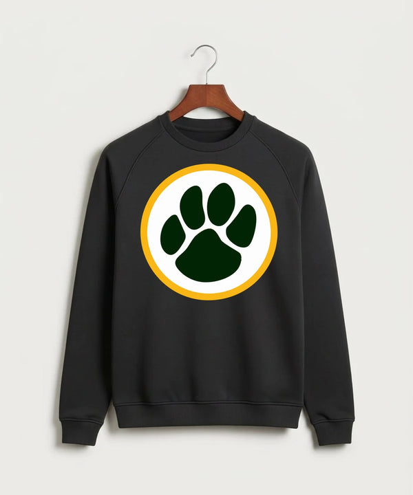 Ashwaubenon High School Football (Boys) (Sandbox) - Black Crewneck - Full Chest
