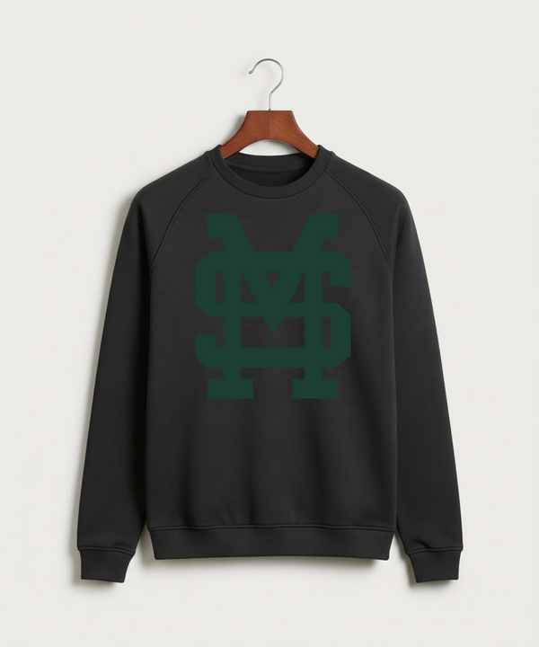 Sleepy Eye St. Mary's High School Athletics Coed - Black Crewneck - Full Chest