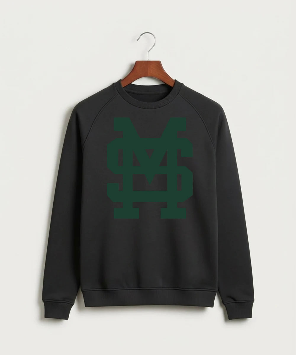 Sleepy Eye St. Mary's High School Athletics Coed - Black Crewneck - Full Chest