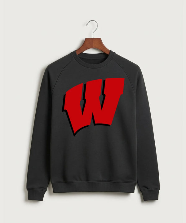 Wisconsin Hanger Test - Black Crewneck - Full Chest