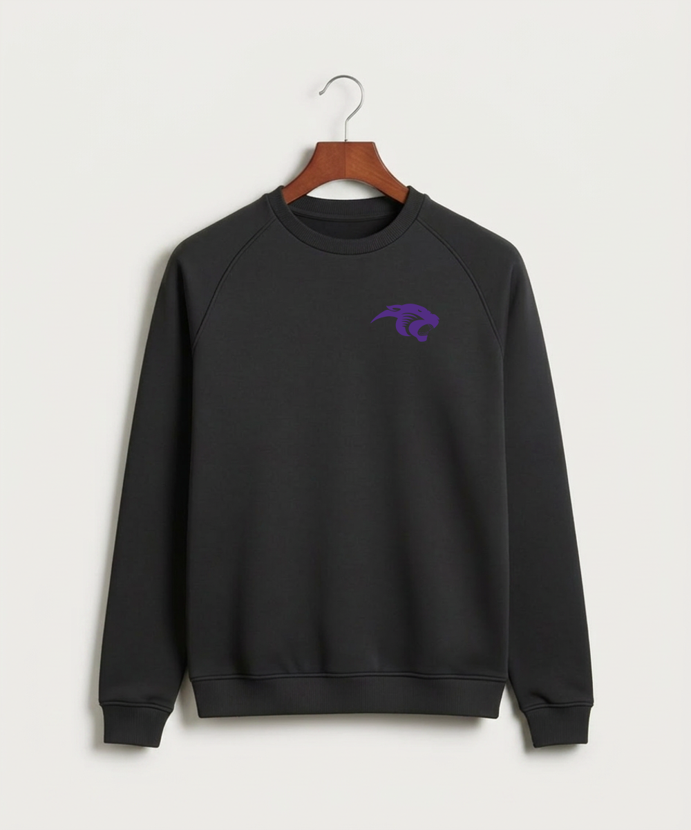 Glencoe Silver Lake High School Athletics - Black Crewneck - Left Chest
