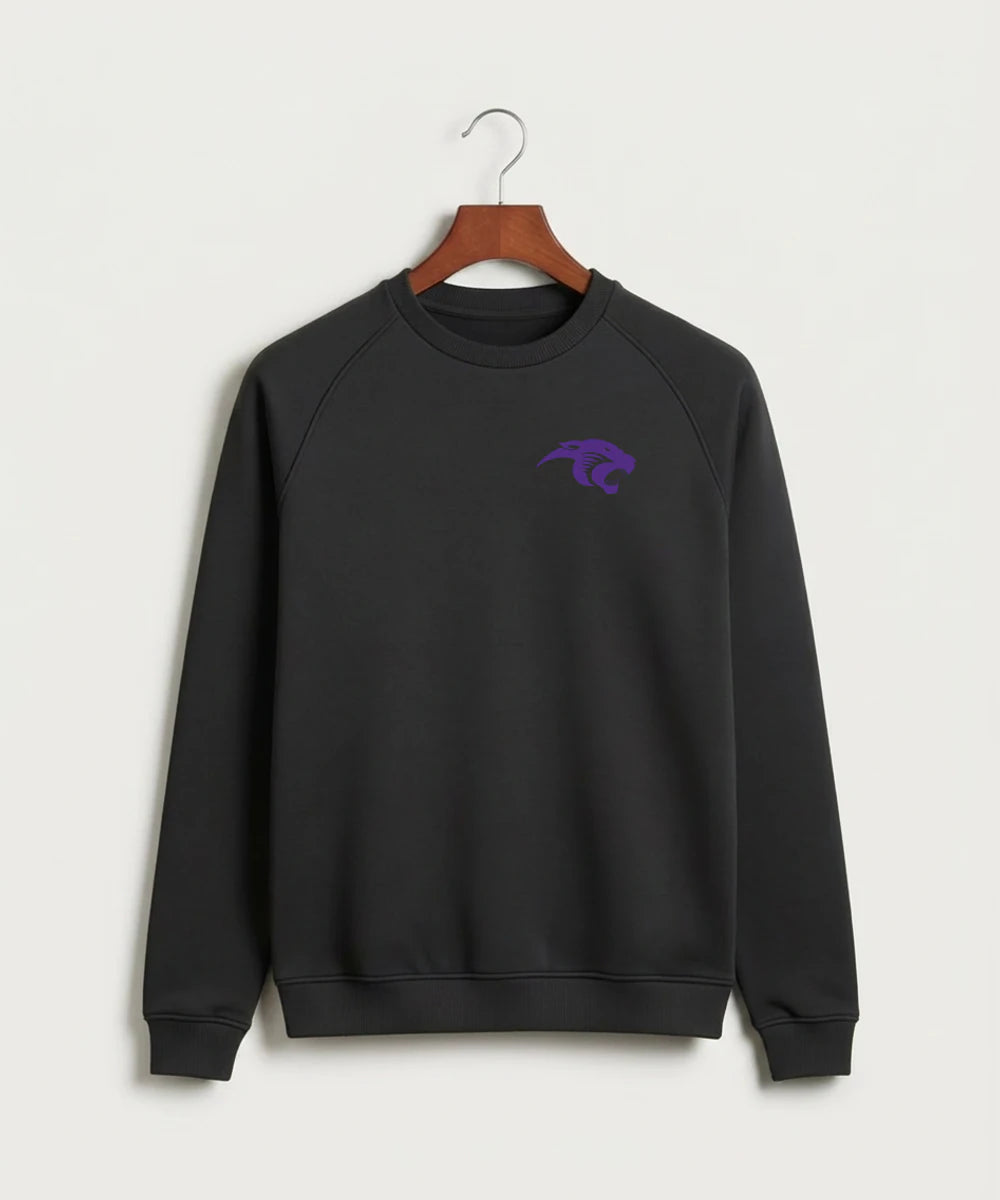 Glencoe Silver Lake High School Athletics - Black Crewneck - Left Chest