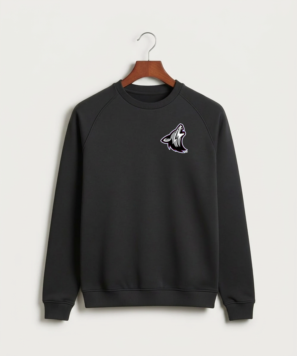 Heron Lake-Okabena High School Football (Boys) - Black Crewneck - Left Chest