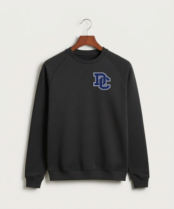 Dassel Cokato High School Football (Boys) - Black Crewneck - Left Chest