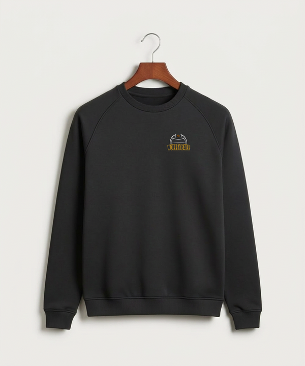 Fargo South High School Volleyball (Girls) - Black Crewneck - Left Chest