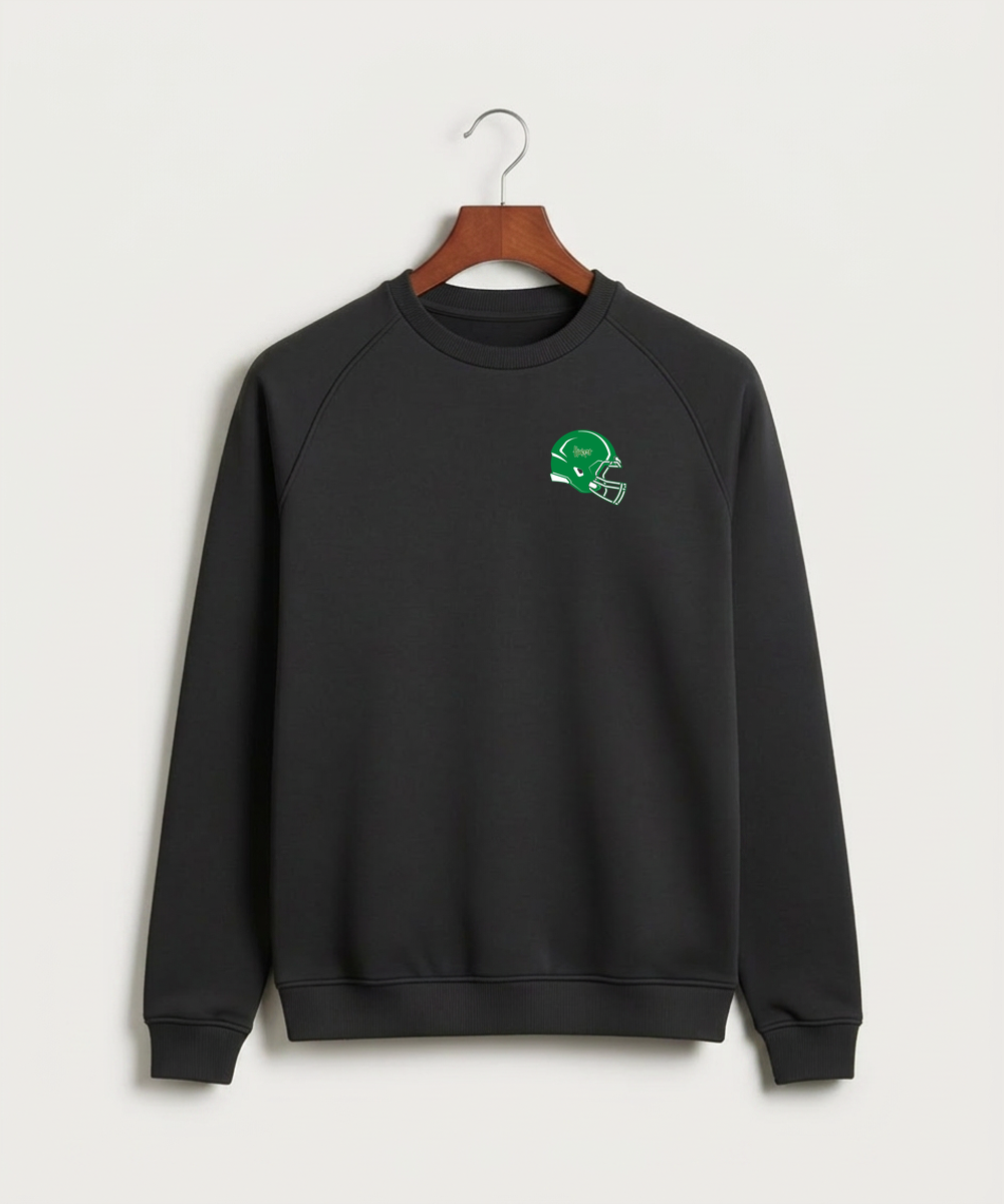 Holdingford High School Football (Boys) - Black Crewneck - Left Chest