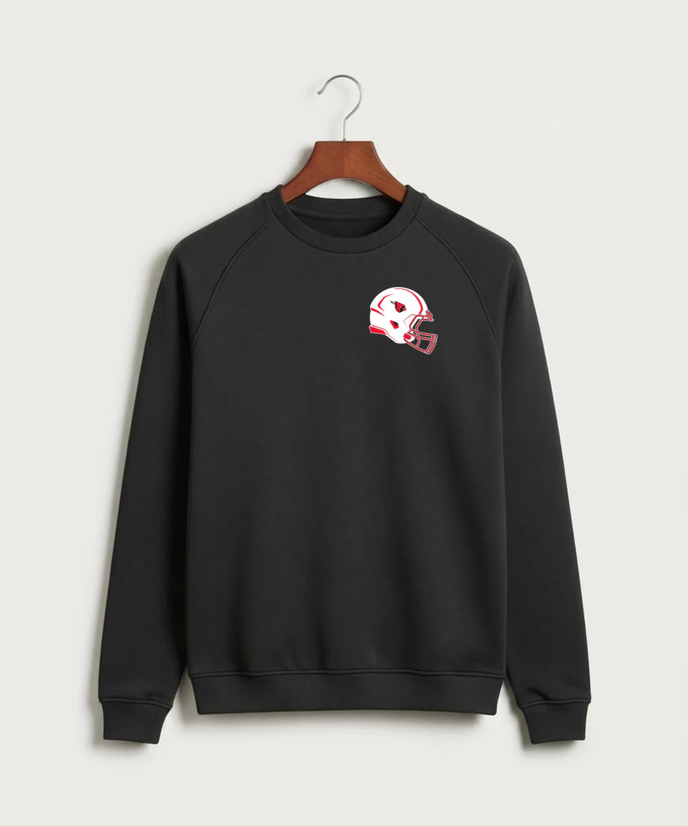 Forreston Football - Black Crewneck - Left Chest