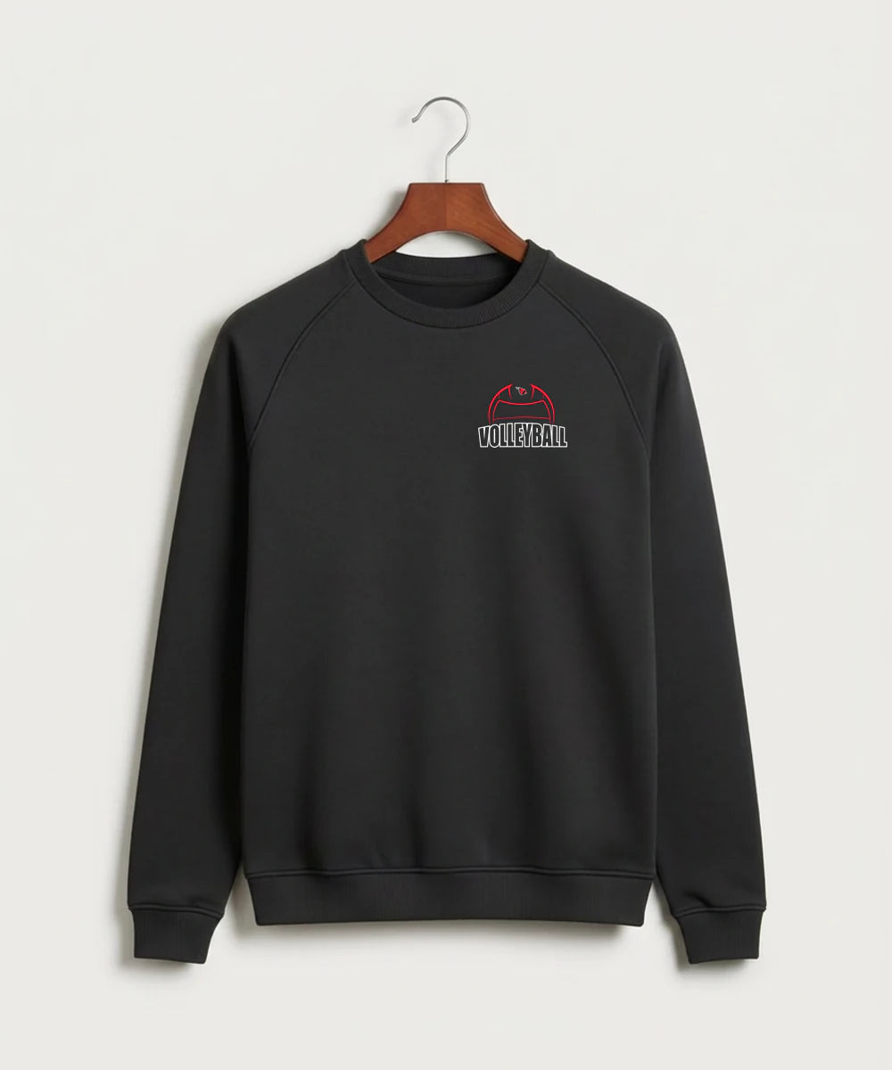 Forreston Volleyball - Black Crewneck - Left Chest