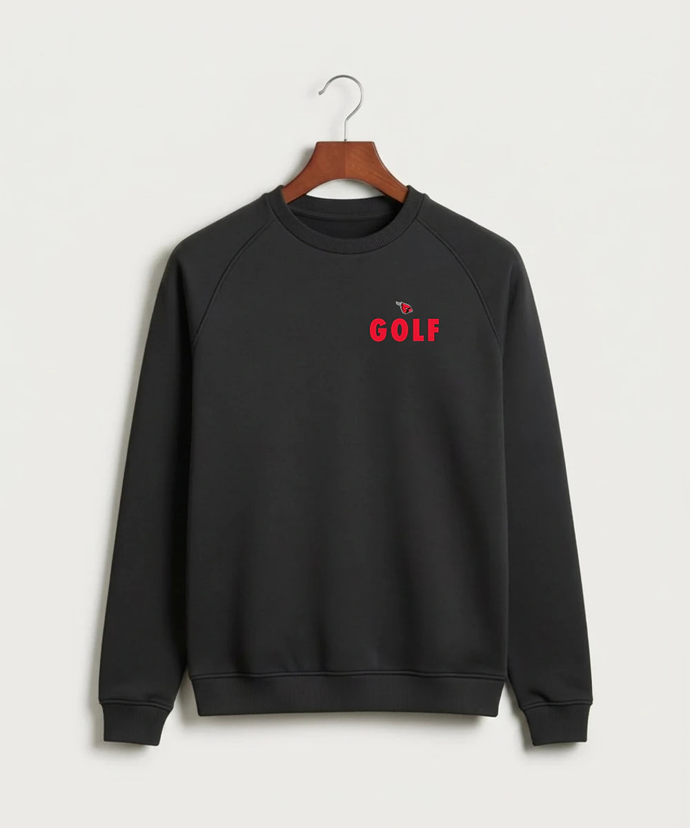 Forreston Golf - Black Crewneck - Left Chest