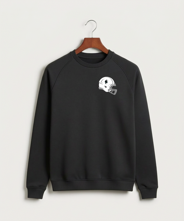 Alden-Conger-Glenville Emmons High School Football (Boys) - Black Crewneck - Left Chest