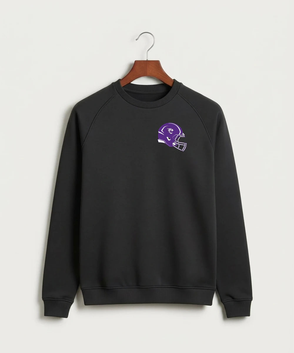 Granada-Huntley-East Chain/Truman Football (Boys) - Black Crewneck - Left Chest