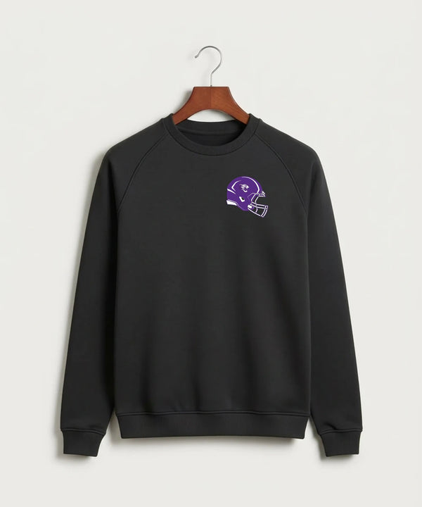 Granada-Huntley-East Chain/Truman Football (Boys) - Black Crewneck - Left Chest