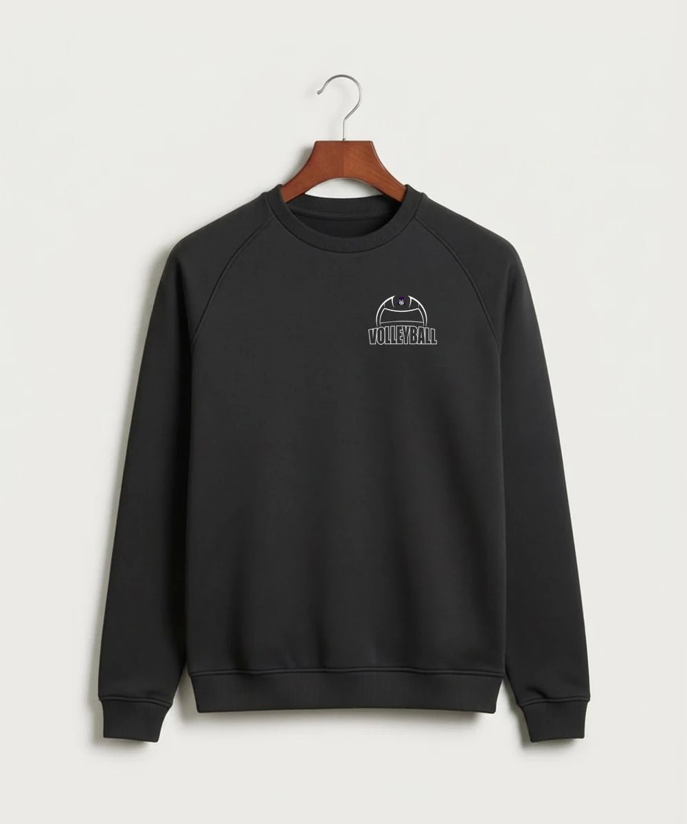 Albany High School Volleyball (Girls) - Black Crewneck - Left Chest