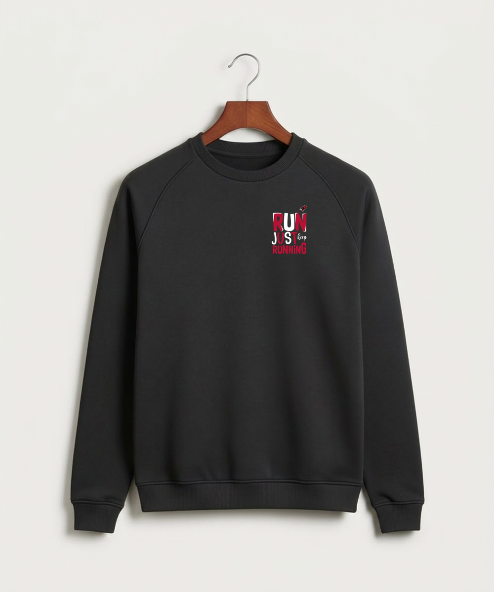 Willmar High School Athletics - Black Crewneck - Left Chest