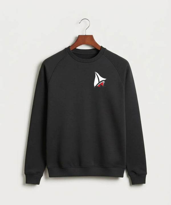 Detroit Lakes Community High School Football (Boys) - Black Crewneck - Left Chest