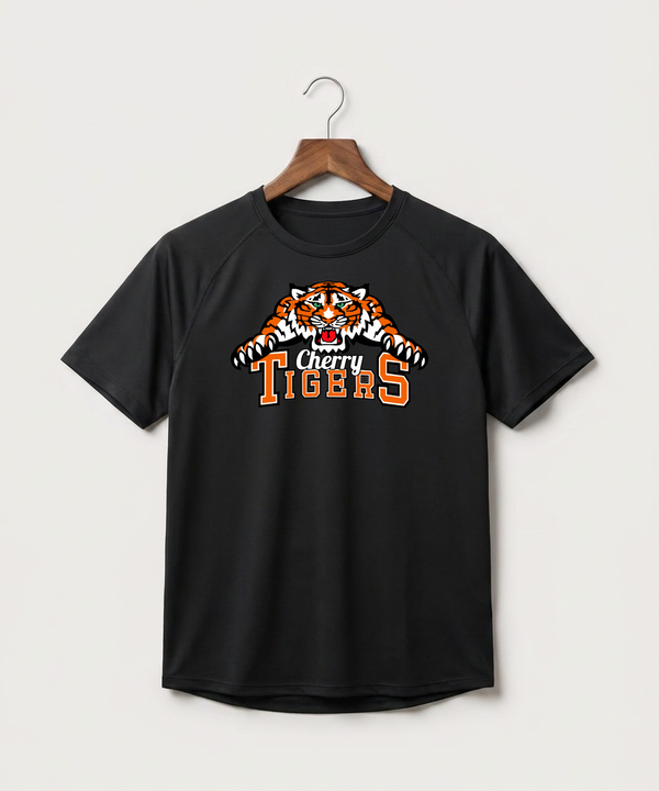 Cherry High School Athletics Coed - Black Tee - Full Front