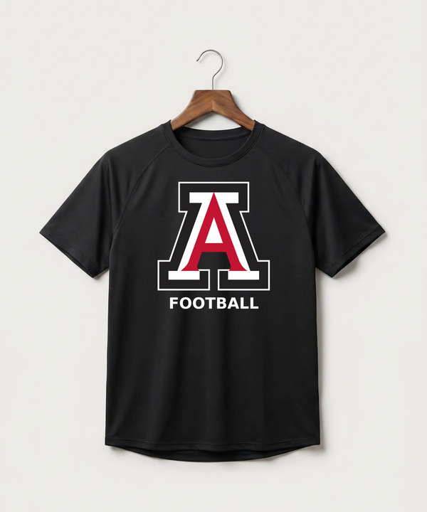 Amboy Football general - Black Tee - Full Front