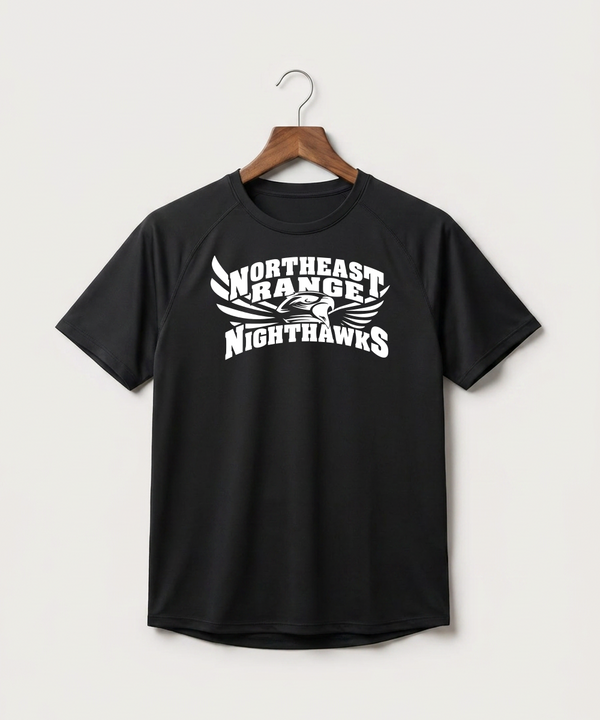 Northeast Range High School Volleyball (Girls) - Black Tee - Full Front
