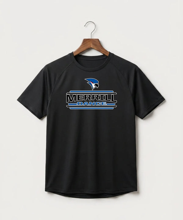 Merrill Dance and Cheer - Black Tee - Full Front