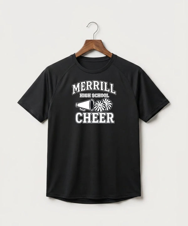 Merrill Dance and Cheer - Black Tee - Full Front