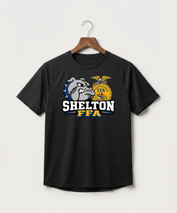 Shelton High School FFA general - Black Tee - Full Front