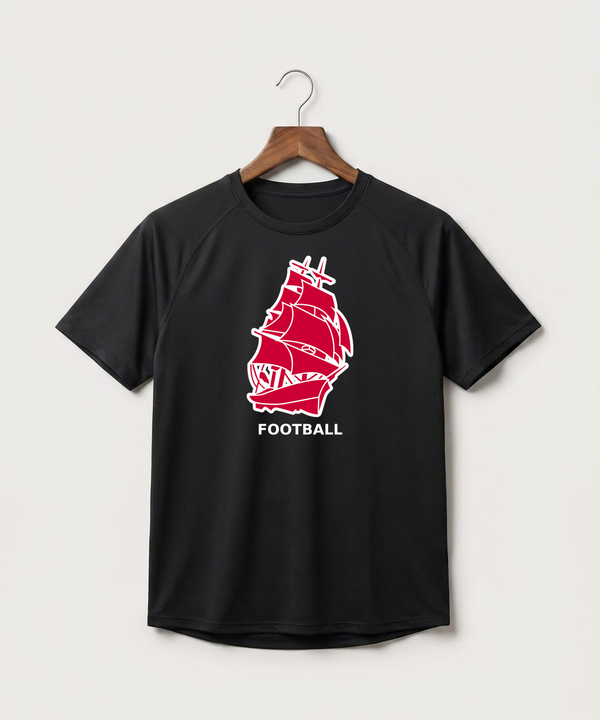 Amboy Football general - Black Tee - Full Front