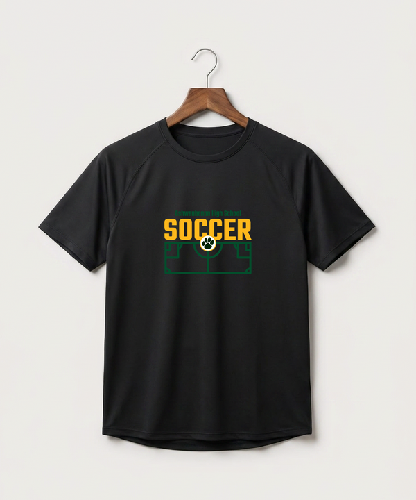 Ashwaubenon High School Soccer (Boys) - Black Tee - Full Front
