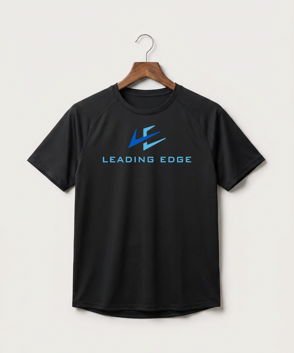 Leading Edge Team Store - Black Tee - Full Front