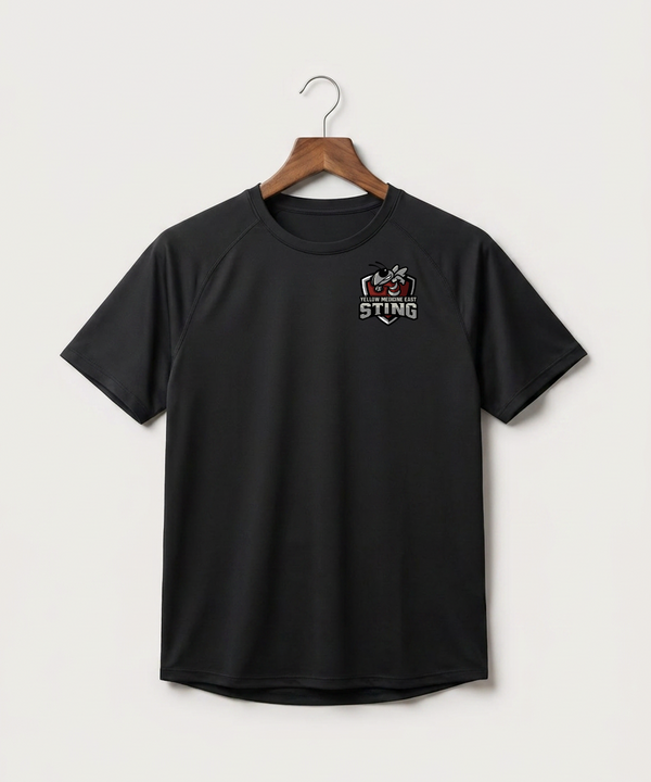 Yellow Medicine East High School Football (Boys) - Black Tee - Left Chest
