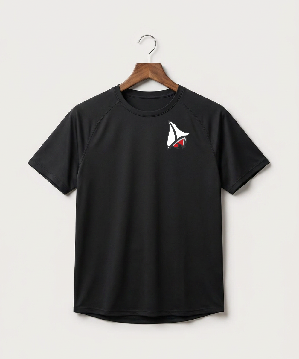 Detroit Lakes Community High School Football (Boys) - Black Tee - Left Chest