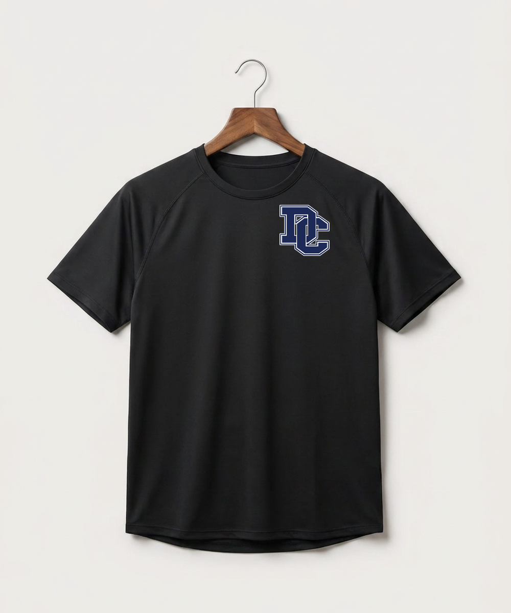 Dassel Cokato High School Football (Boys) - Black Tee - Left Chest