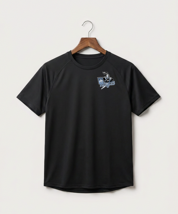 Russell-Tyler-Ruthton High School Football (Boys) - Black Tee - Left Chest