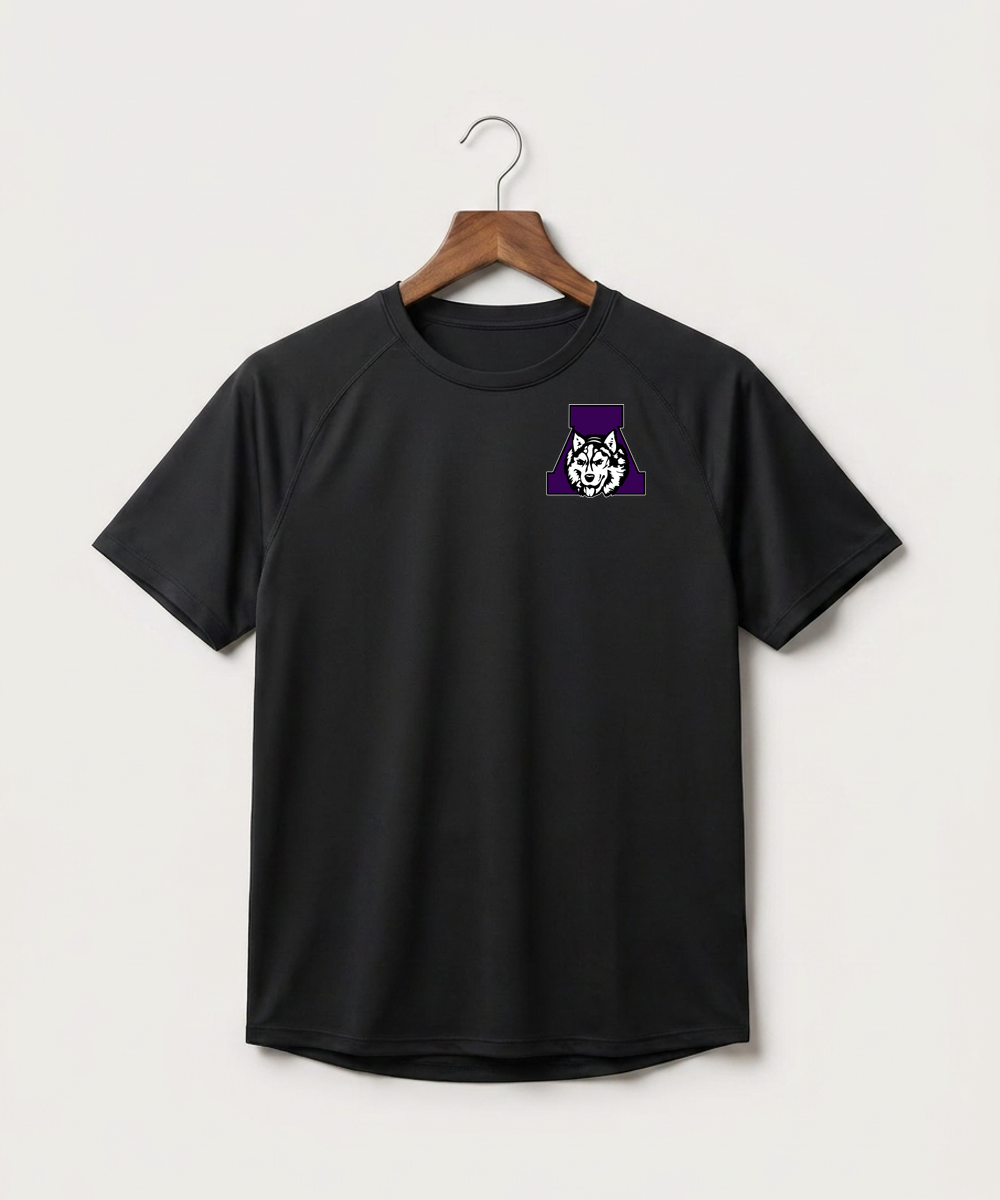 Albany High School Tennis (Boys) - Black Tee - Left Chest