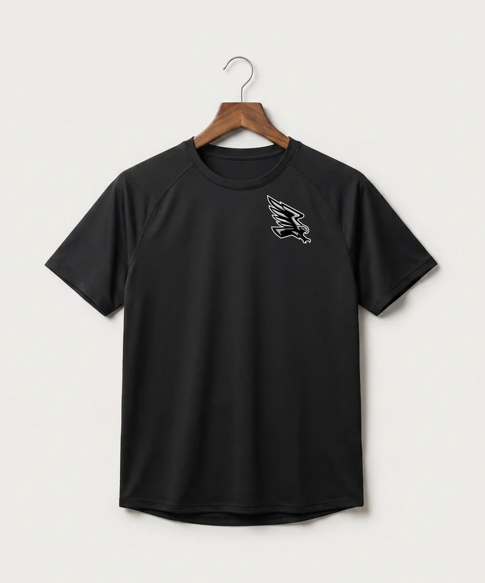 Red Rock Central High School Football (Boys) - Black Tee - Left Chest
