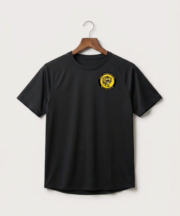 New London Spicer High School Football (Boys) - Black Tee - Left Chest