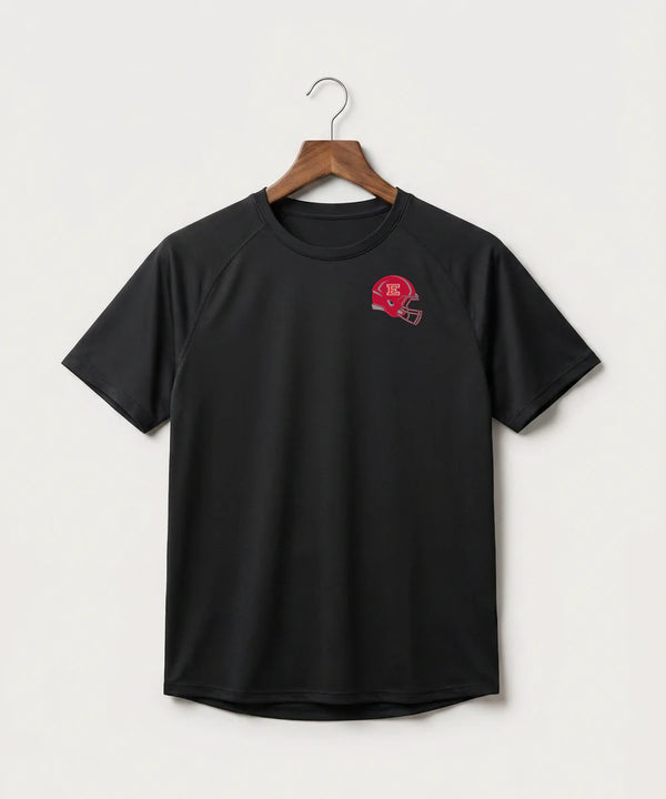 Duluth East High School Football (Boys) - Black Tee - Left Chest