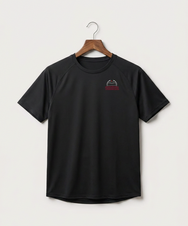 Ely Memorial High School Volleyball (Girls) - Black Tee - Left Chest