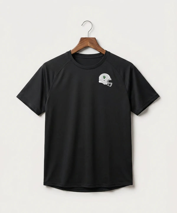Roseau High School Football (Boys) - Black Tee - Left Chest