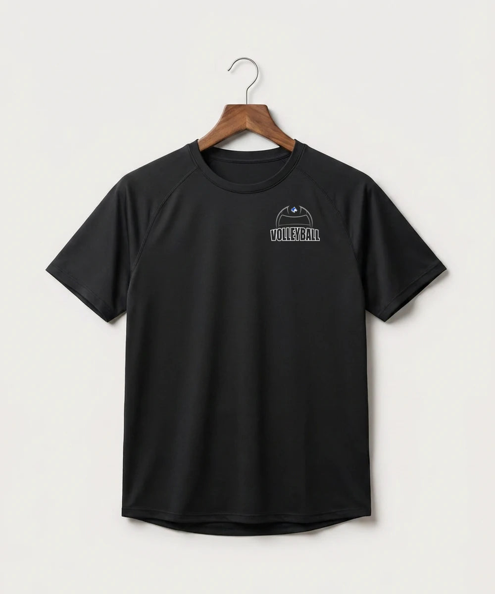 Owatonna High School Volleyball (Girls) - Black Tee - Left Chest