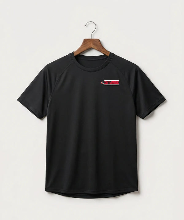 John Marshall High School Swim Dive Girls - Black Tee - Left Chest