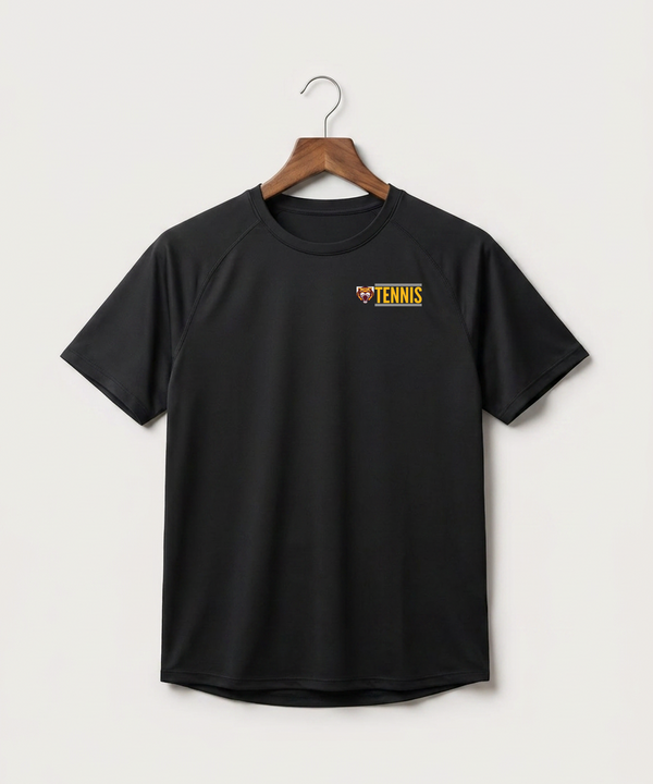 Stewartville High School Tennis (Coed) - Black Tee - Left Chest