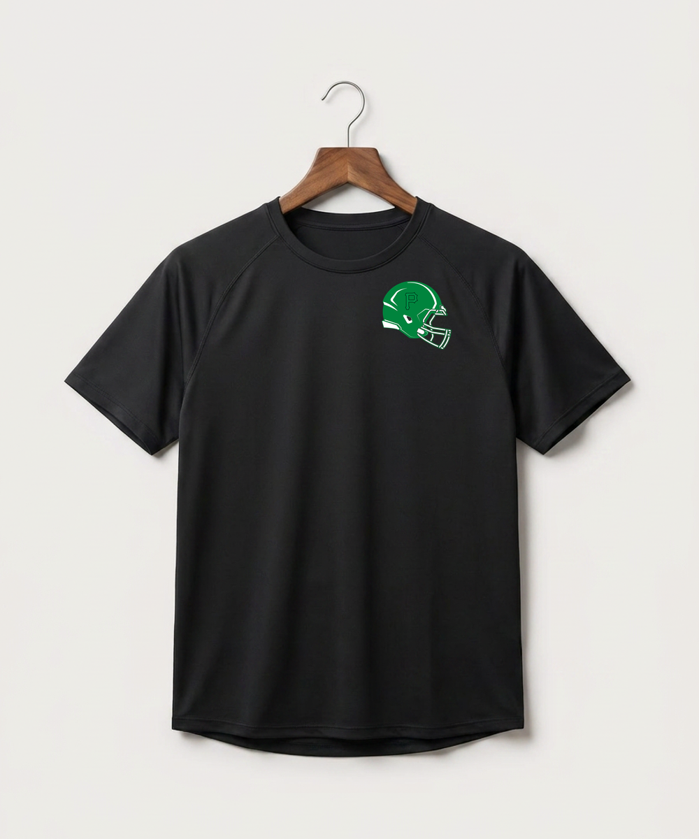 Pipestone Area High School Football (Boys) - Black Tee - Left Chest