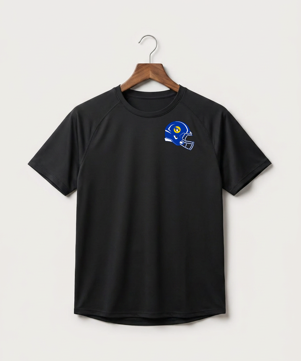 Waseca High School Football (Boys) - Black Tee - Left Chest