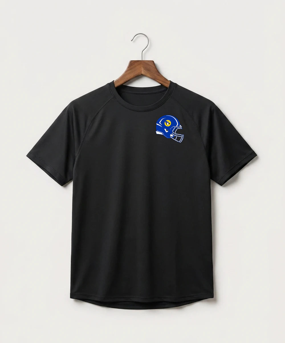 Waseca High School Football (Boys) - Black Tee - Left Chest