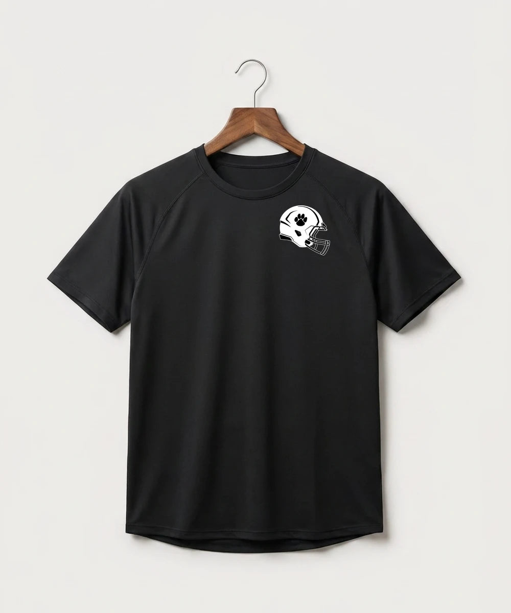 Plainview Elgin Millville H S Football (Boys) - Black Tee - Left Chest